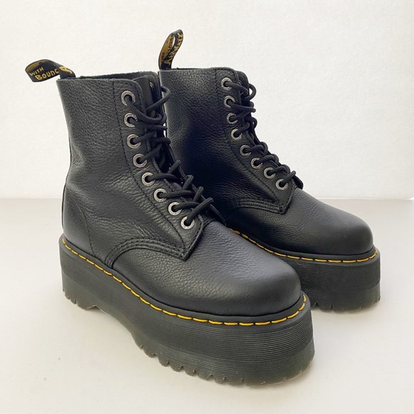 Dr. Martens Shoes - Dr. Martens Pascal Max Black Platform Boots Shoes